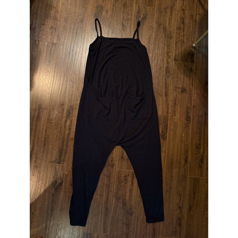 Universal Standard Jumpsuit Sz XS Black Unitard Adjustable Straps Romper Trendy